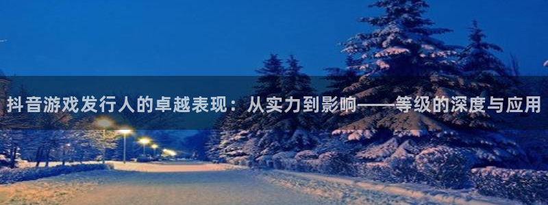 江苏亿万28智得新材料有限公司：抖音游戏发行人的卓越表现：从实力到影响——等级的深度与应用