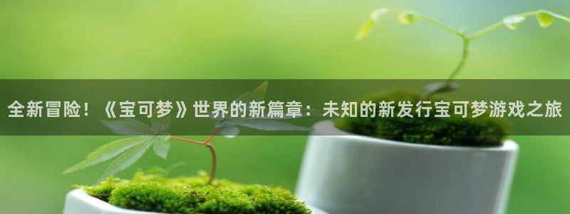 亿万28官网注册平台怎么注册：全新冒险！《宝可梦》世界的新篇章：未知的新发行宝可梦游戏之旅