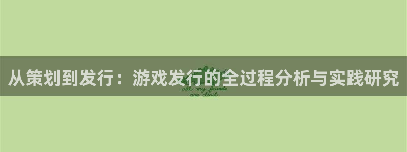 亿万28官网平台代理条件怎么样：从策划到发行：游戏发行的全过程分析与实践研究